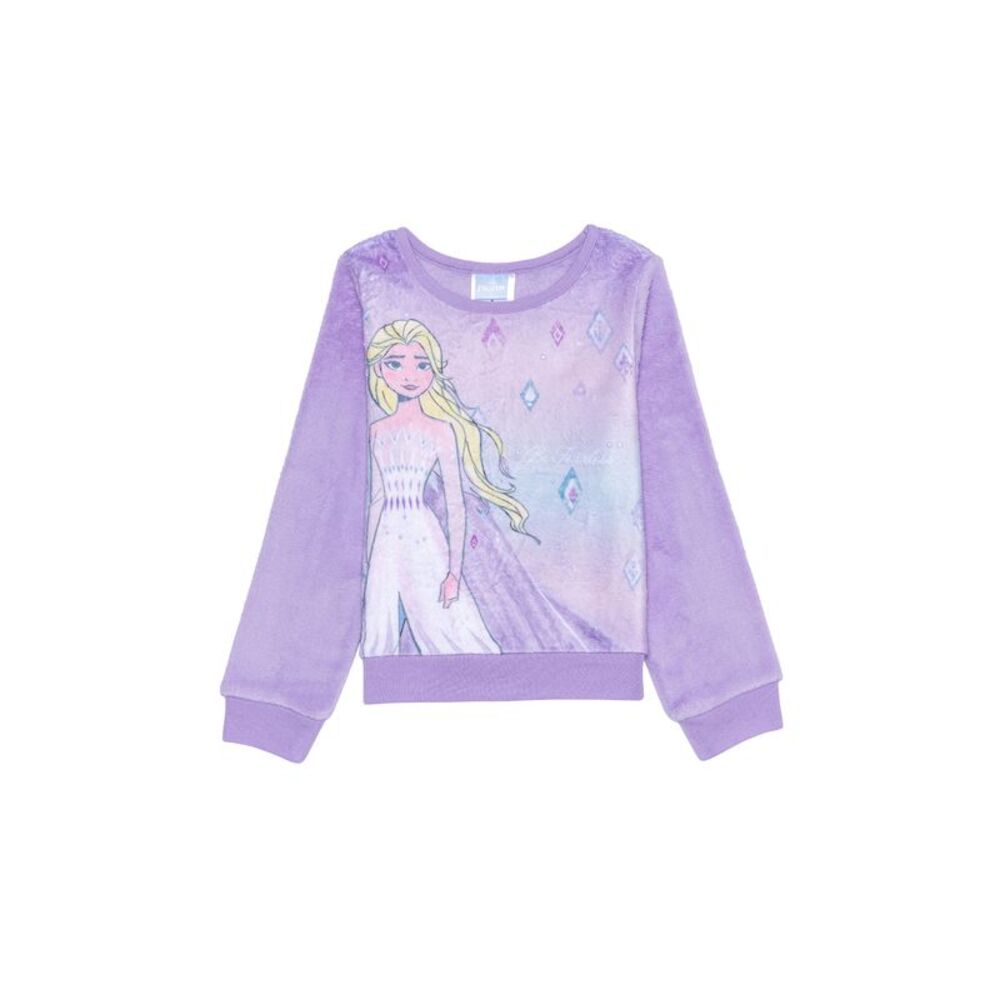 Disney Little Girls Frozen Elsa Cozy Pullover Sweatshirt